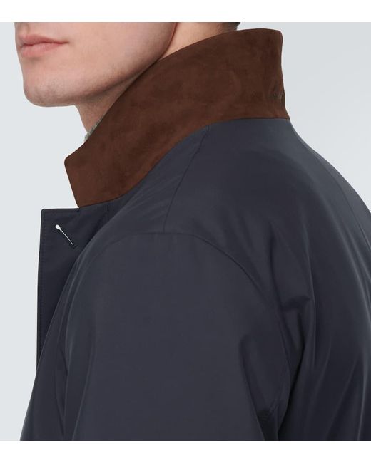 Loro Piana Mantel Sebring in Blue für Herren