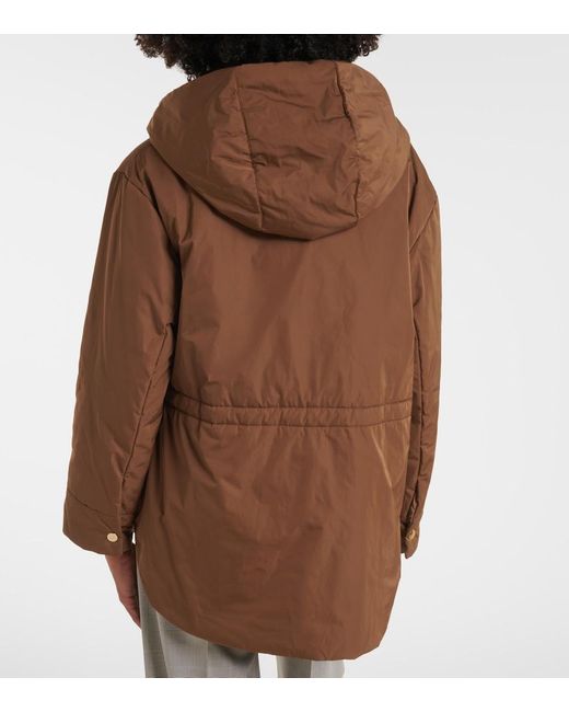 Max Mara Brown The Cube Hooded Jacket