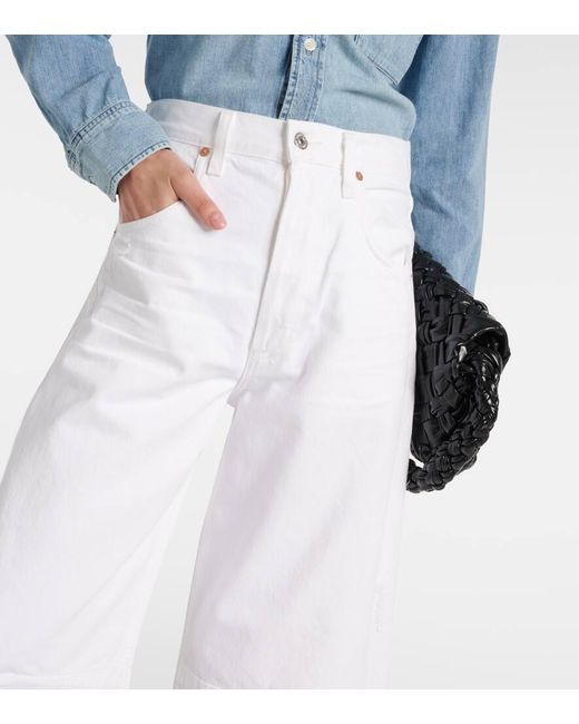 Jeans a gamba larga Horseshoe di Citizens of Humanity in White
