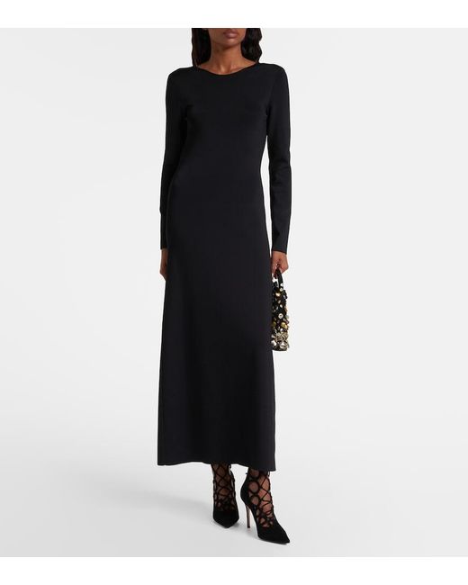 Gianvito Rossi Black Elisa 95 Suede Lace-Up Pumps