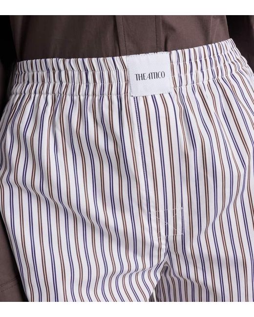 Short Raye En Coton The Attico en coloris Purple