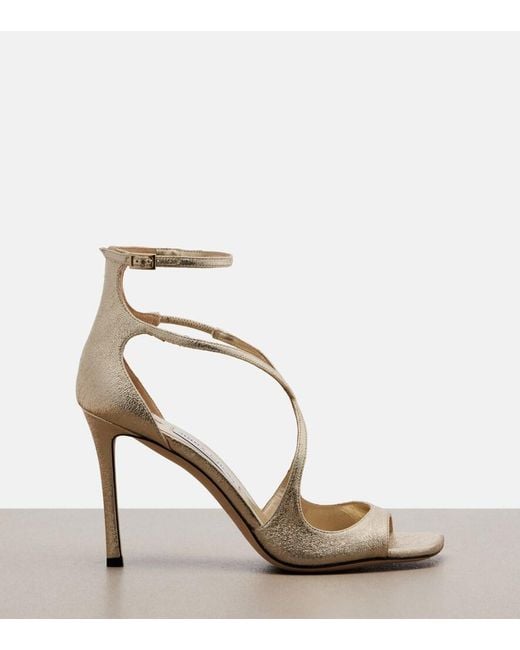 Jimmy Choo Azia Metallic Sandals