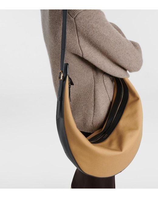 Khaite Metallic Augustina Canvas Tote Bag