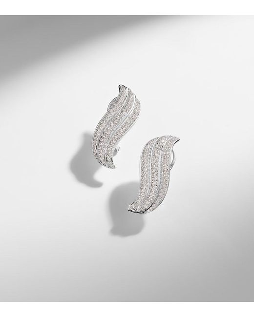 Anita Ko White Celeste Small 18Kt Earrings With Diamonds