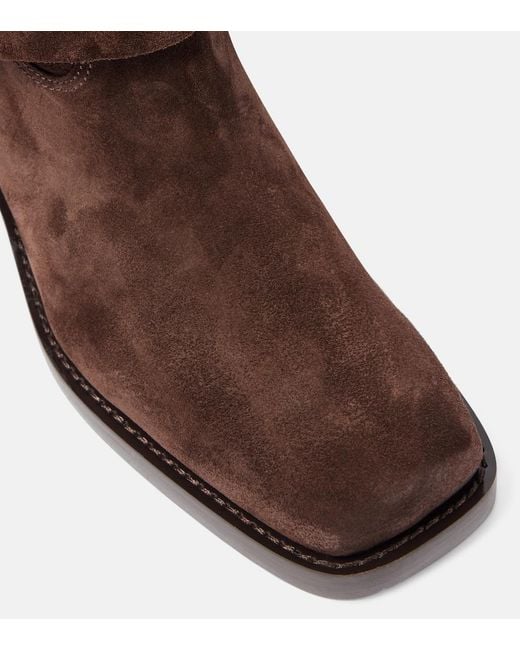 Paris Texas Brown Roxy 45 Suede Biker Boots