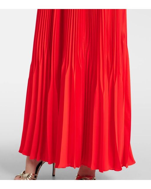 Max Mara Red Elegante Maxikleid Gersa