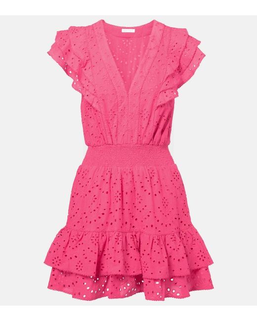 Poupette Pink Minikleid Camila Aus Baumwolle