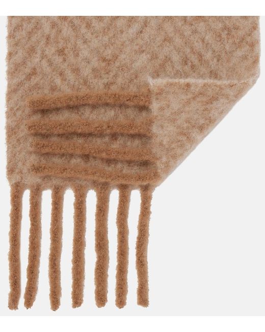 Loro Piana Natural Chevron Alpaca-Blend Scarf