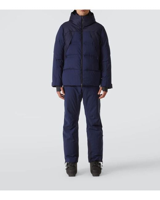 Sease Blue Nordend Wool-Blend Down Ski Jacket for men