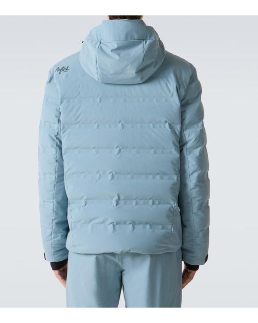 Aztech Mountain Blue Nuke Hooded Down Ski Jacket for men