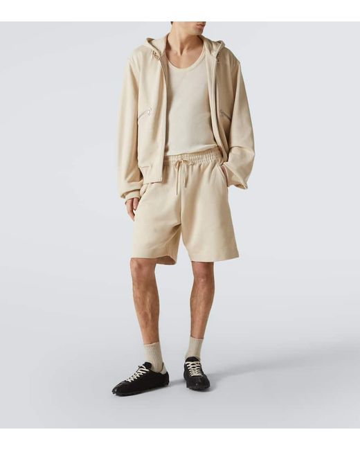 Dries Van Noten Natural Cotton Shorts for men