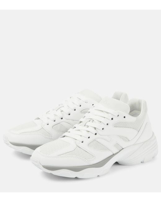 Hogan White H665 Leather Sneakers
