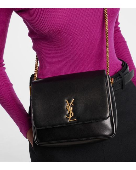 Saint Laurent White Schultertasche Kate Aus Leder