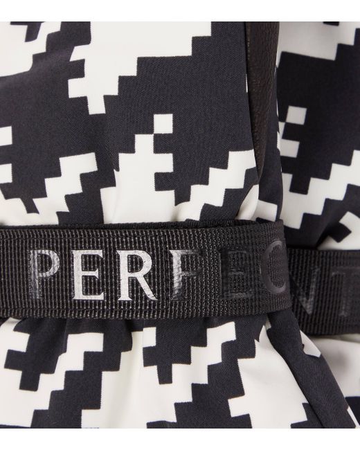 Perfect Moment Black Davos Printed Mittens