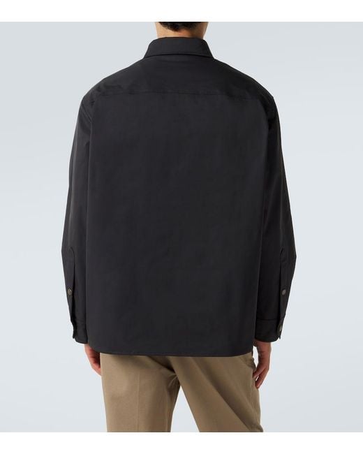 Valentino Black Vgold Technical Overshirt for men
