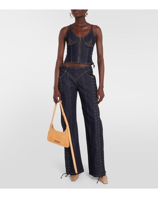 Jean Paul Gaultier Blue Denim Bustier