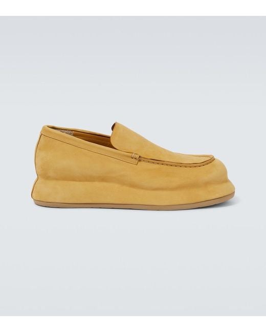 Jacquemus Natural Les Mocasins Bricciola Suede Platform Loafers for men