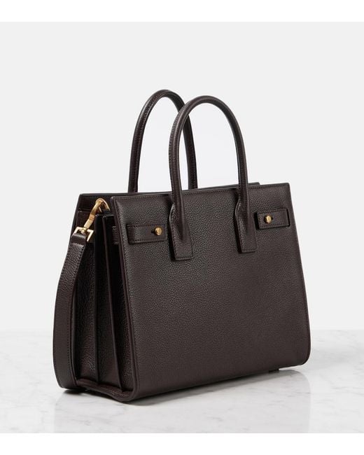 Saint Laurent Black Tote Sac De Jour Baby Aus Leder