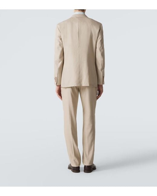 Canali Natural Linen And Wool Suit for men