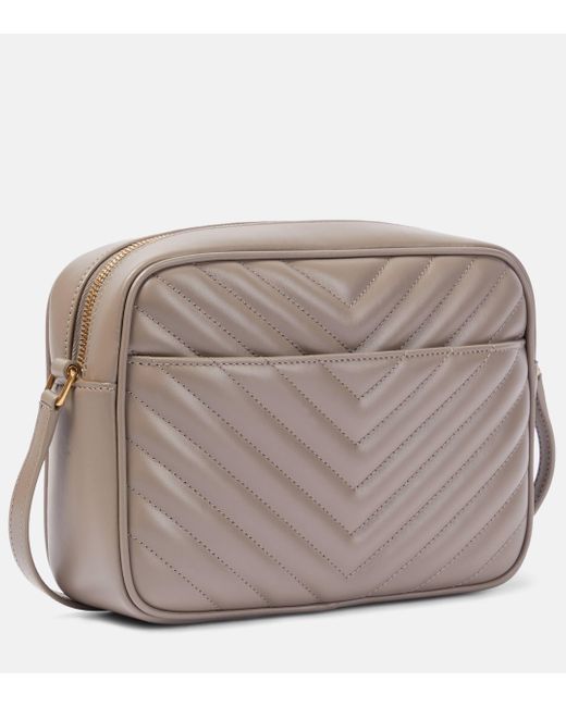 Saint Laurent Gray ‘Lou’ Shoulder Bag