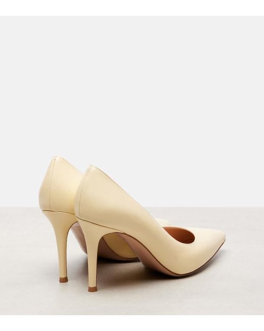 Gianvito Rossi Natural Gianvito 85 Leather Pumps