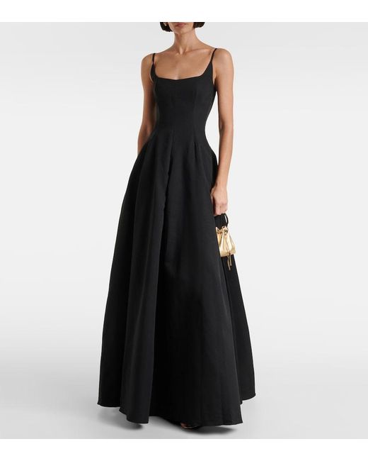 Staud Black Joy Cotton-Blend Gown