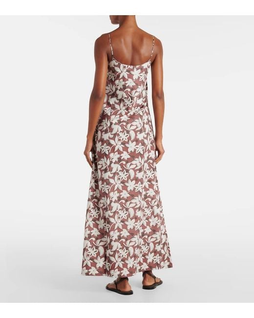 Robe Longue Alskar En Coton A Fleurs Faithfull The Brand en coloris White