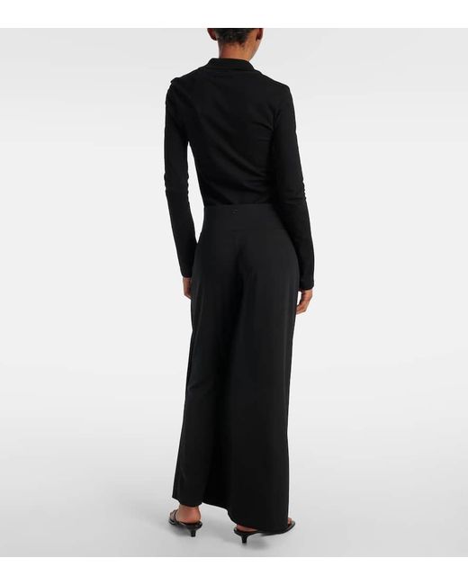 Courreges Blue Infinity Draped Wide-Leg Pants