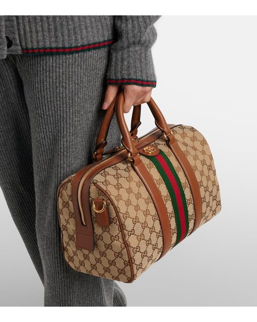 Gucci Brown Ophidia Medium Gg Tote Bag