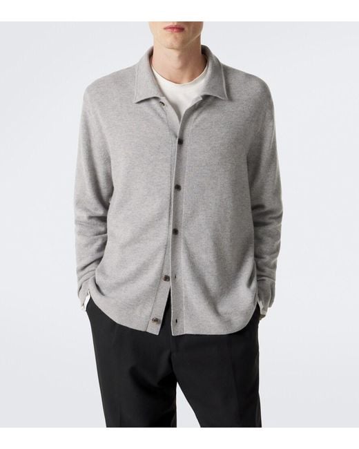 Lisa Yang Gray Zaid Cashmere Cardigan for men