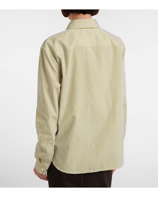 Saint Laurent Natural Striped Cotton Shirt