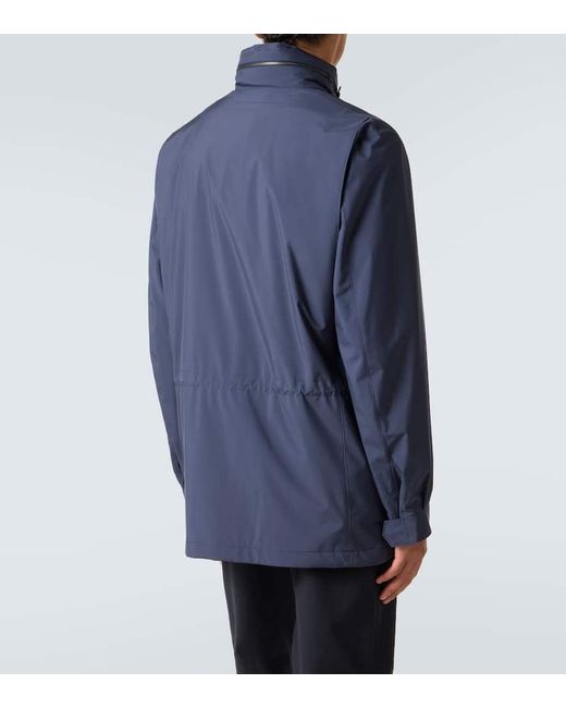 Loro Piana Blue Traveller Technical Jacket for men