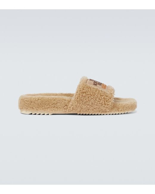 Gucci The North Face X Shearling Slides for Men Lyst