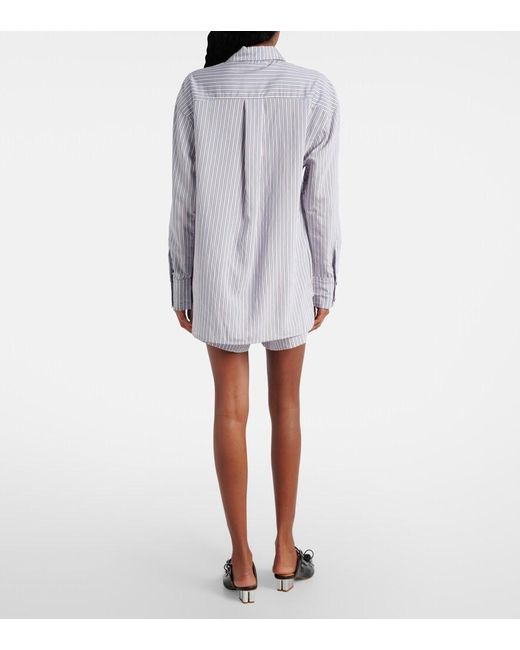 Ganni Blue Striped Shirt