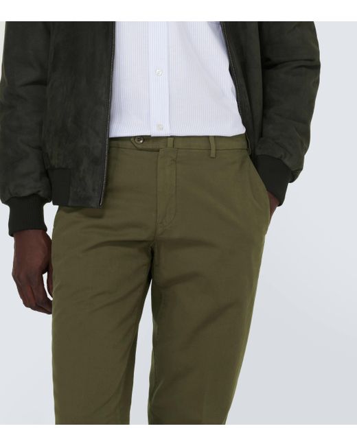 Pantalon chino Pantaflat en coton melange Loro Piana pour homme en coloris Green