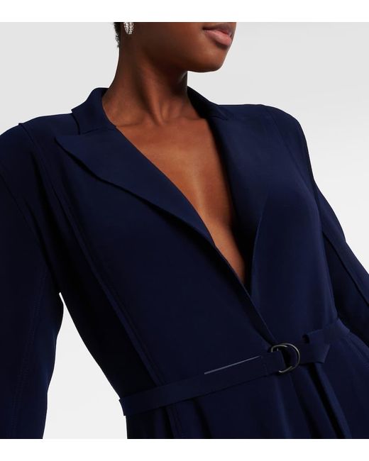 Vestido Midi De Jersey Norma Kamali de color Blue
