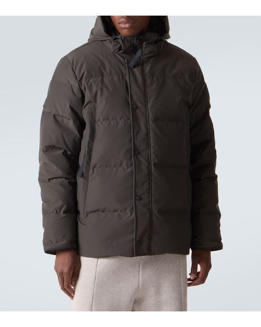 Canada Goose Brown Wyndham Hooded Down Jacket for men