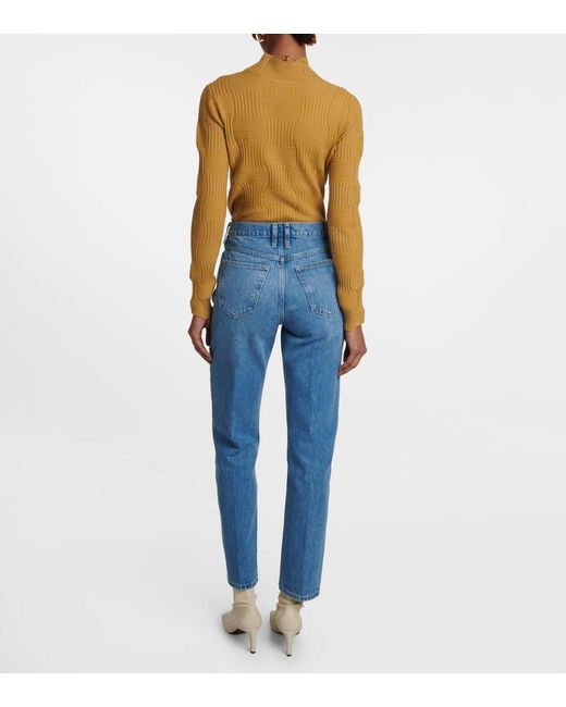 Jean Le High 'N' Tight A Taille Haute FRAME en coloris Blue