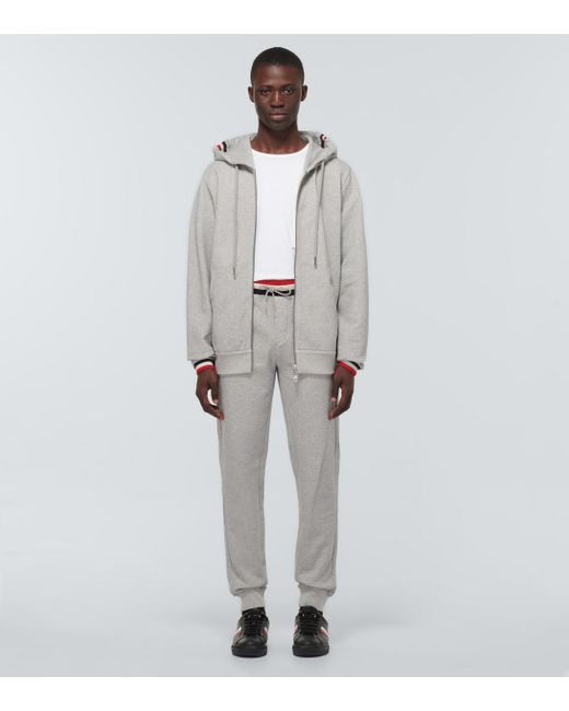 Pantalones de chándal de algodón Moncler de hombre de color Gris | Lyst