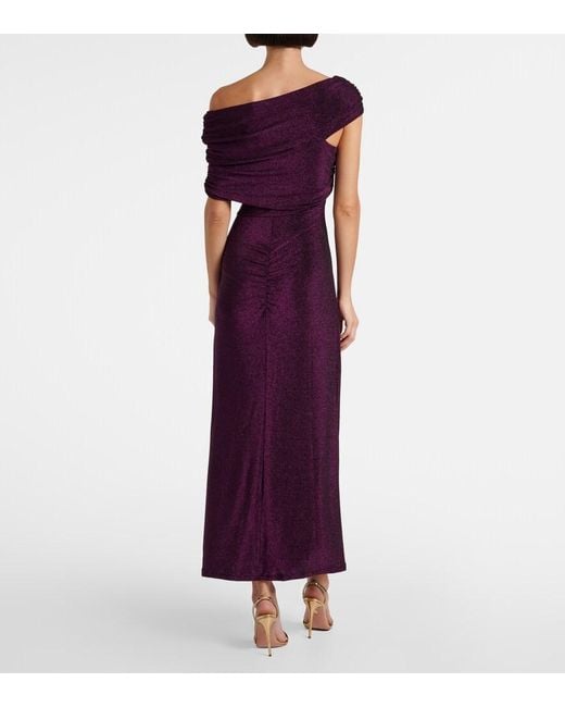 Diane von Furstenberg Purple Agustin Jersey Maxi Dress