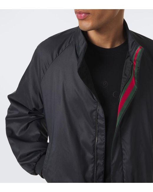 Gucci Black Padded Technical Blouson Jacket for men
