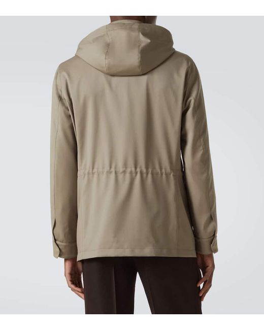 Thom Sweeney Green Wool Field Jacket for men