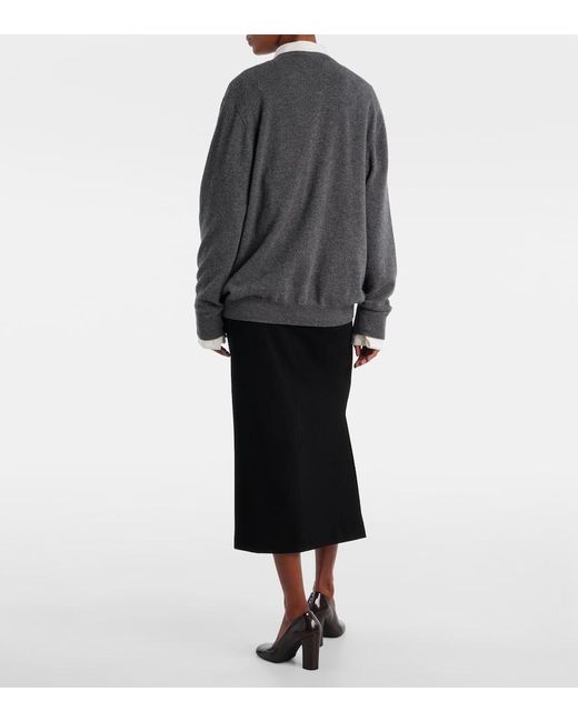 The Row Gray Pullover Ligeia Aus Kaschmir