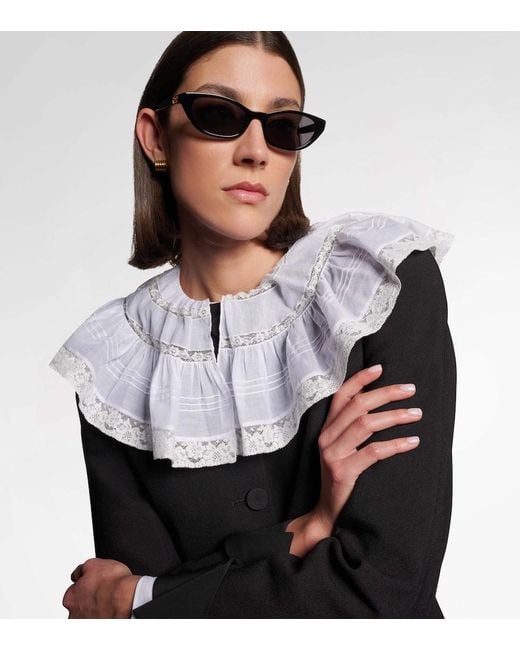 Fendi Black Baguette Cat-Eye Sunglasses