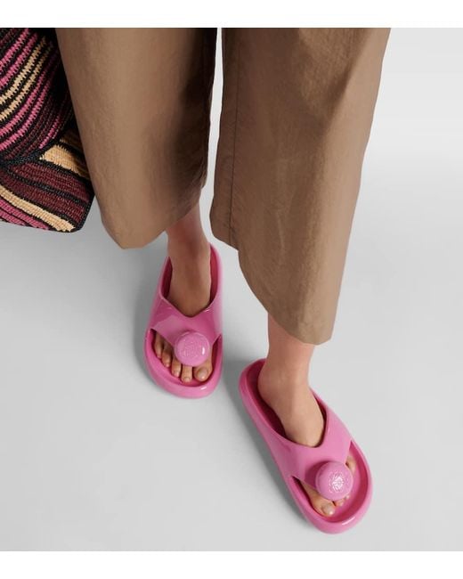 LOEWE★Paula's Ibiza Foam Pebble装飾ラバースライド LOEWE + Paula's Ibiza Foam Pebble embellished rubber slides