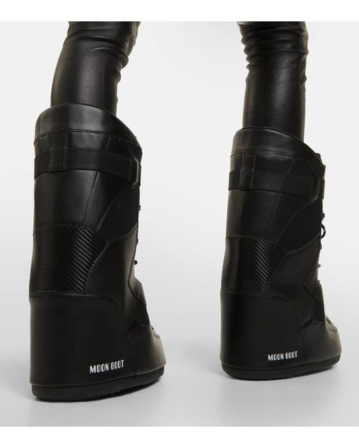 Stivali doposci Sneaker High di Moon Boot in Black