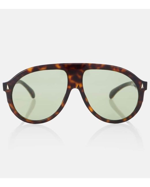 Moncler Brown Aviator-Sonnenbrille Eclipse