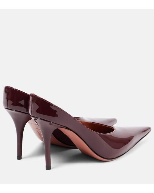 Mules Anok 90 En Cuir Verni AMINA MUADDI en coloris Brown