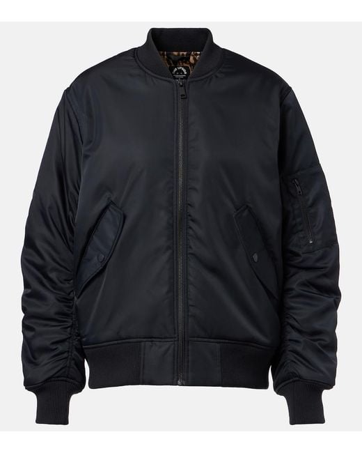 The Upside Black Tribute Twill Bomber Jacket