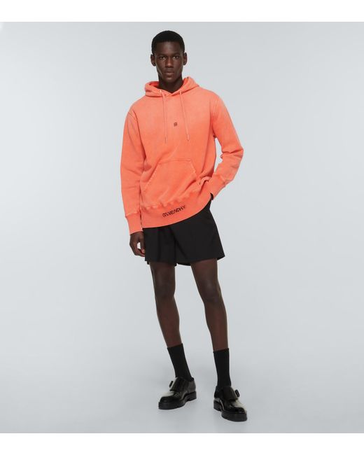 abbigliamento da palestra e sportivo da Felpe FelpaEA7 in Cotone da Uomo colore Arancione Uomo Abbigliamento da Activewear 